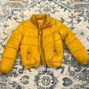 yellow puffer coat, size 11-12Y, from H&M!